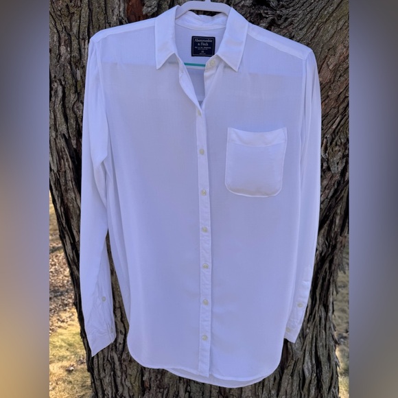 Abercrombie & Fitch White Button Down Shirt Sz XS - Picture 2 of 11